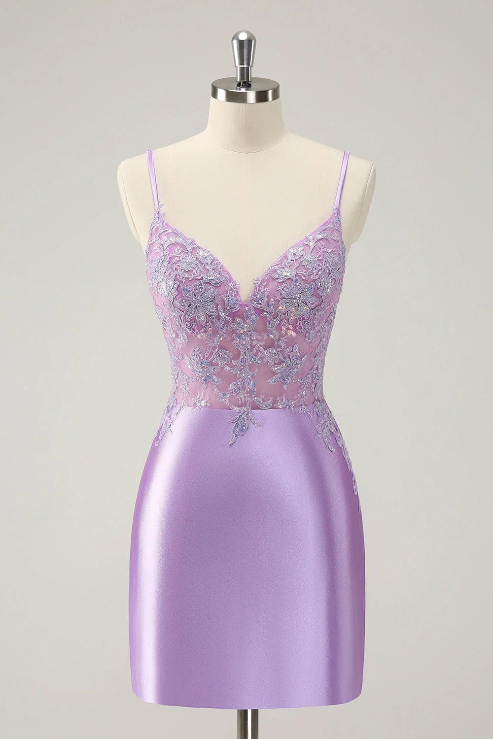 DingJi Wedding Sparkling Tight Strap Glitter Homecoming Dresses with Full Charm